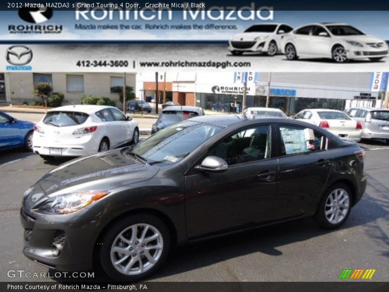 Graphite Mica / Black 2012 Mazda MAZDA3 s Grand Touring 4 Door