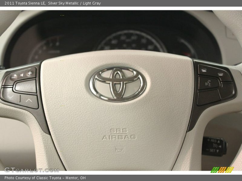 Silver Sky Metallic / Light Gray 2011 Toyota Sienna LE