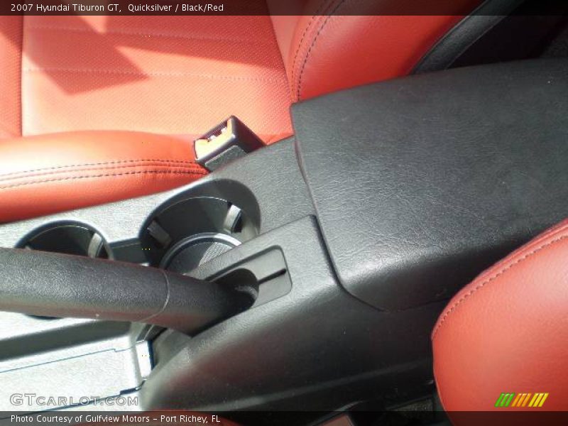 Quicksilver / Black/Red 2007 Hyundai Tiburon GT