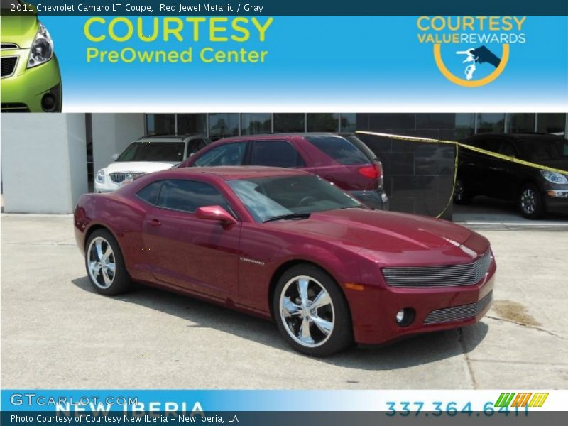 Red Jewel Metallic / Gray 2011 Chevrolet Camaro LT Coupe