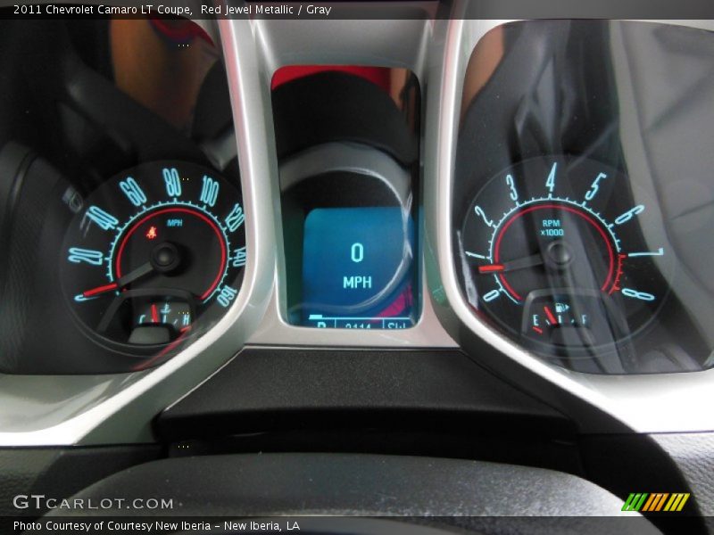 Red Jewel Metallic / Gray 2011 Chevrolet Camaro LT Coupe