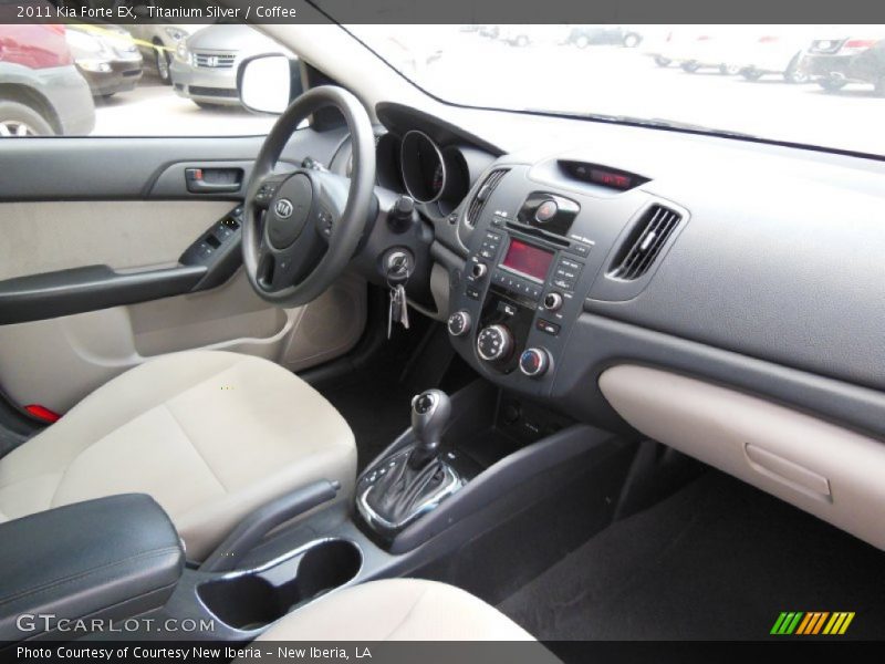 Titanium Silver / Coffee 2011 Kia Forte EX