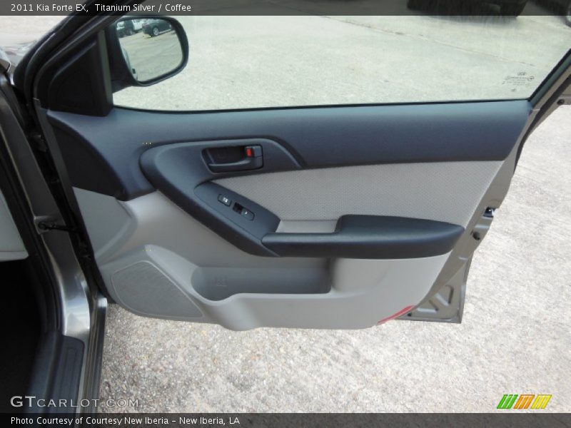 Titanium Silver / Coffee 2011 Kia Forte EX