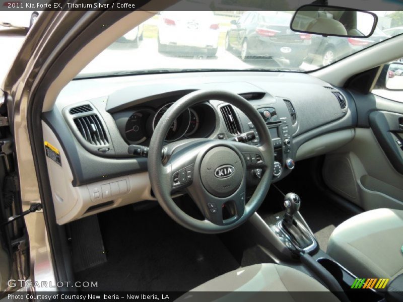 Titanium Silver / Coffee 2011 Kia Forte EX