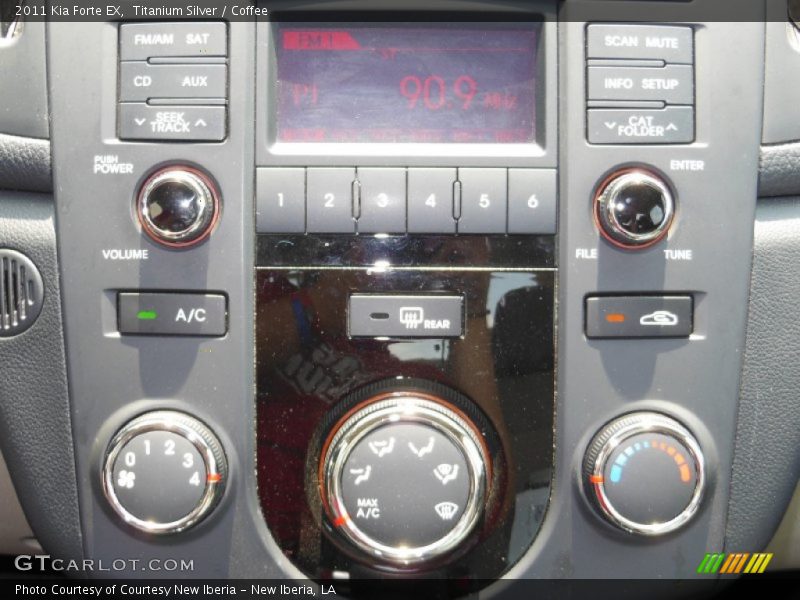 Titanium Silver / Coffee 2011 Kia Forte EX