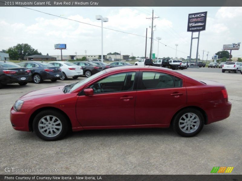 Rave Red / Medium Gray 2011 Mitsubishi Galant FE
