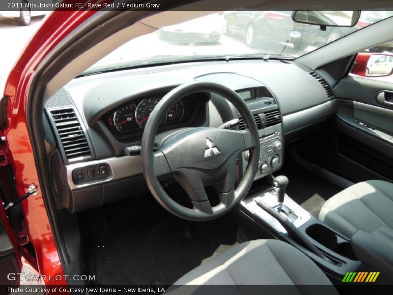Rave Red / Medium Gray 2011 Mitsubishi Galant FE