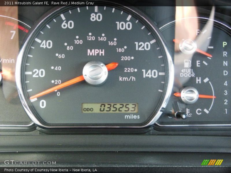 Rave Red / Medium Gray 2011 Mitsubishi Galant FE