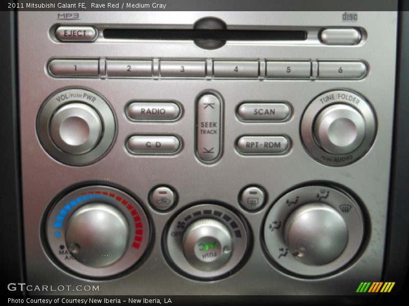 Rave Red / Medium Gray 2011 Mitsubishi Galant FE