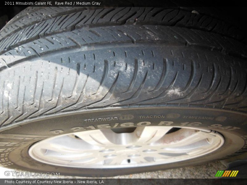 Rave Red / Medium Gray 2011 Mitsubishi Galant FE