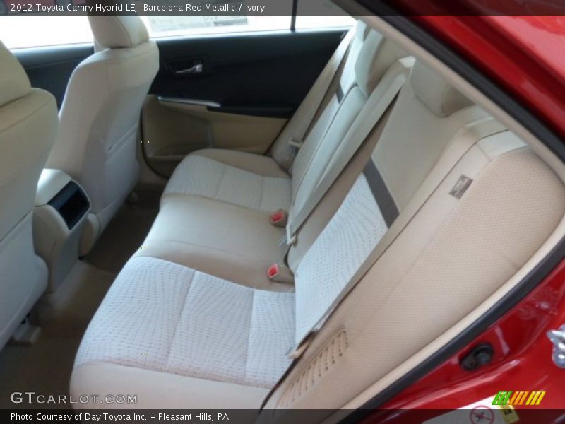 Barcelona Red Metallic / Ivory 2012 Toyota Camry Hybrid LE