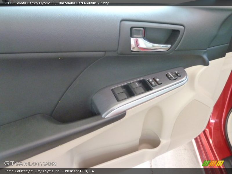 Barcelona Red Metallic / Ivory 2012 Toyota Camry Hybrid LE