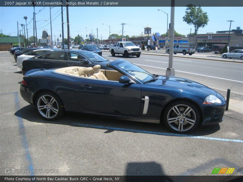Indigo Blue Metallic / Caramel 2007 Jaguar XK XKR Convertible