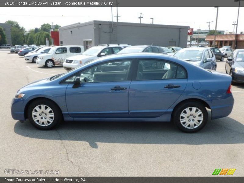 Atomic Blue Metallic / Gray 2010 Honda Civic DX-VP Sedan