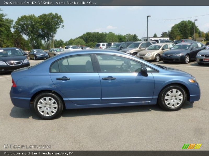 Atomic Blue Metallic / Gray 2010 Honda Civic DX-VP Sedan