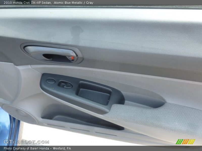 Atomic Blue Metallic / Gray 2010 Honda Civic DX-VP Sedan