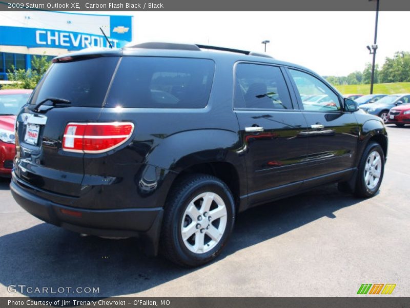 Carbon Flash Black / Black 2009 Saturn Outlook XE