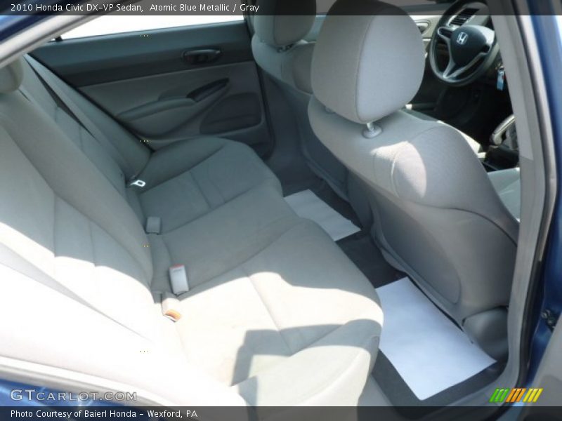 Atomic Blue Metallic / Gray 2010 Honda Civic DX-VP Sedan
