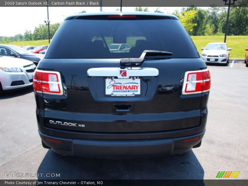 Carbon Flash Black / Black 2009 Saturn Outlook XE