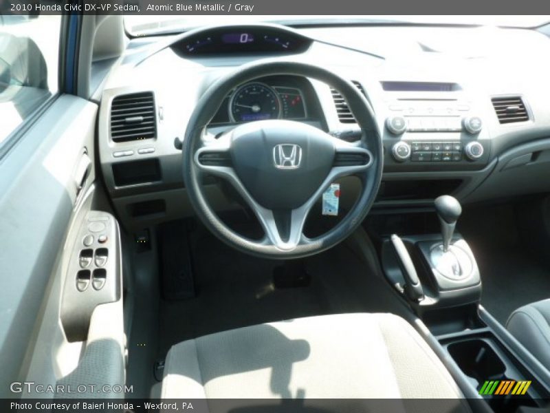 Atomic Blue Metallic / Gray 2010 Honda Civic DX-VP Sedan