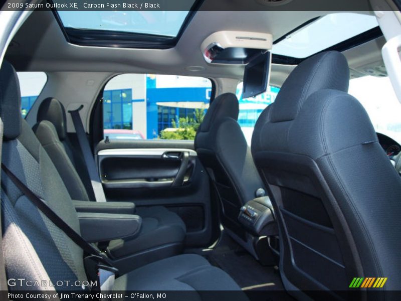 Carbon Flash Black / Black 2009 Saturn Outlook XE