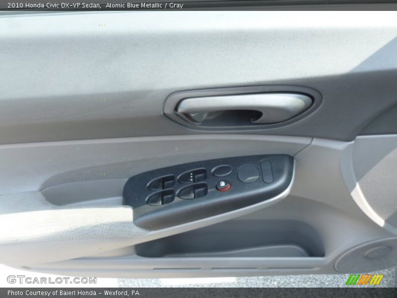 Atomic Blue Metallic / Gray 2010 Honda Civic DX-VP Sedan