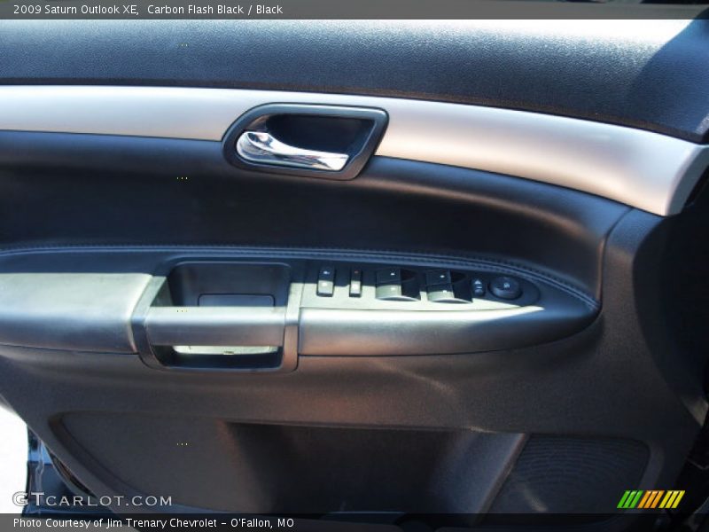 Carbon Flash Black / Black 2009 Saturn Outlook XE