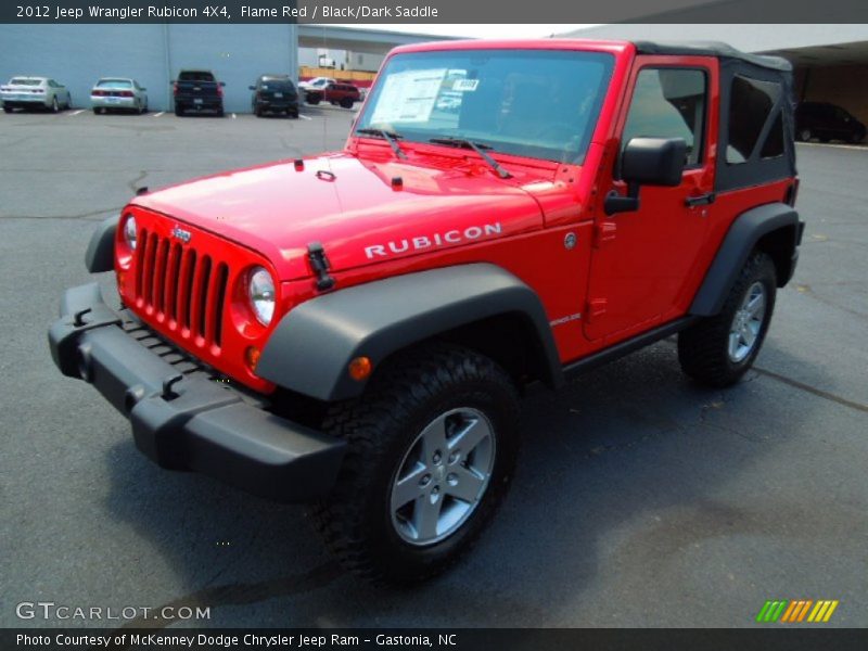 Flame Red / Black/Dark Saddle 2012 Jeep Wrangler Rubicon 4X4