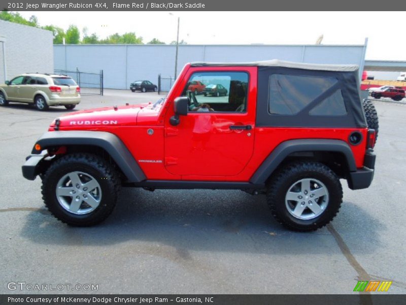 Flame Red / Black/Dark Saddle 2012 Jeep Wrangler Rubicon 4X4