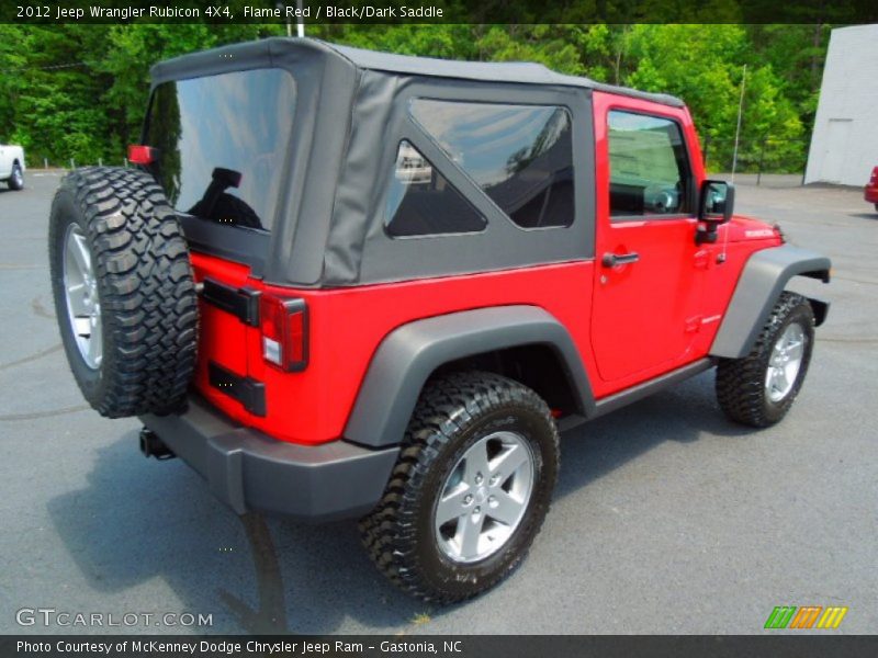 Flame Red / Black/Dark Saddle 2012 Jeep Wrangler Rubicon 4X4