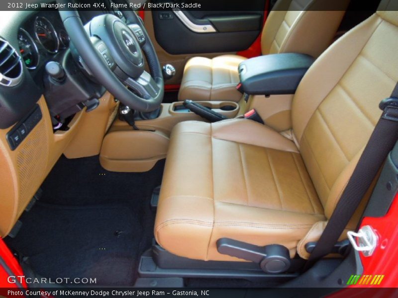 Flame Red / Black/Dark Saddle 2012 Jeep Wrangler Rubicon 4X4