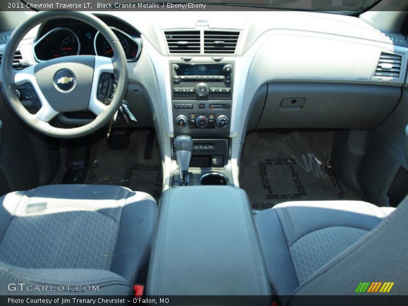 Black Granite Metallic / Ebony/Ebony 2011 Chevrolet Traverse LT