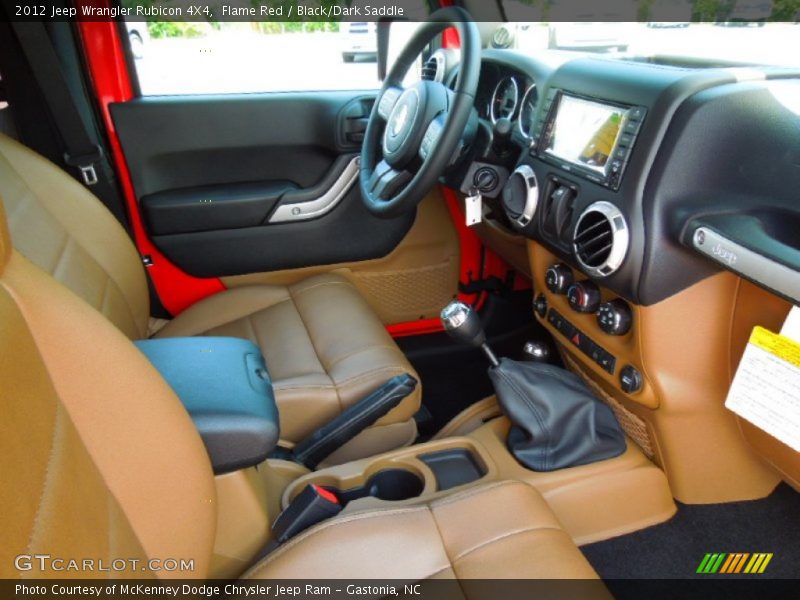 Flame Red / Black/Dark Saddle 2012 Jeep Wrangler Rubicon 4X4