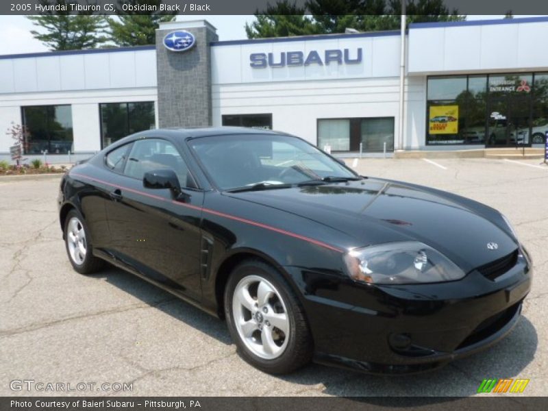 Obsidian Black / Black 2005 Hyundai Tiburon GS