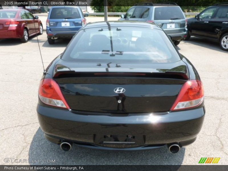 Obsidian Black / Black 2005 Hyundai Tiburon GS