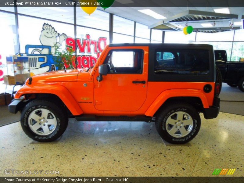 Crush Orange / Black 2012 Jeep Wrangler Sahara 4x4