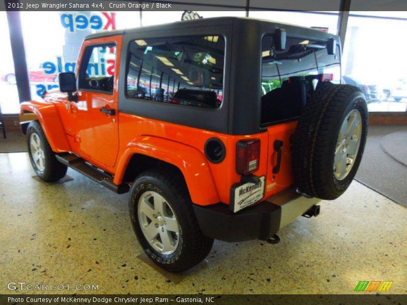 Crush Orange / Black 2012 Jeep Wrangler Sahara 4x4