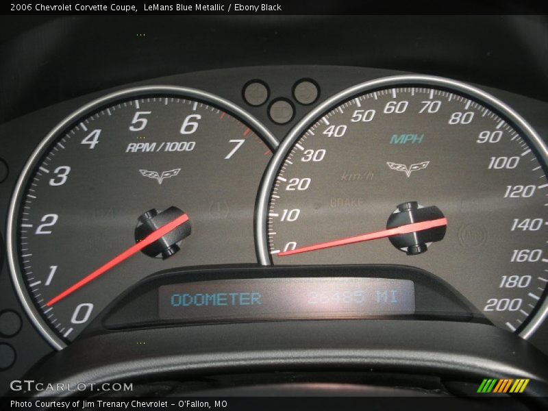 LeMans Blue Metallic / Ebony Black 2006 Chevrolet Corvette Coupe