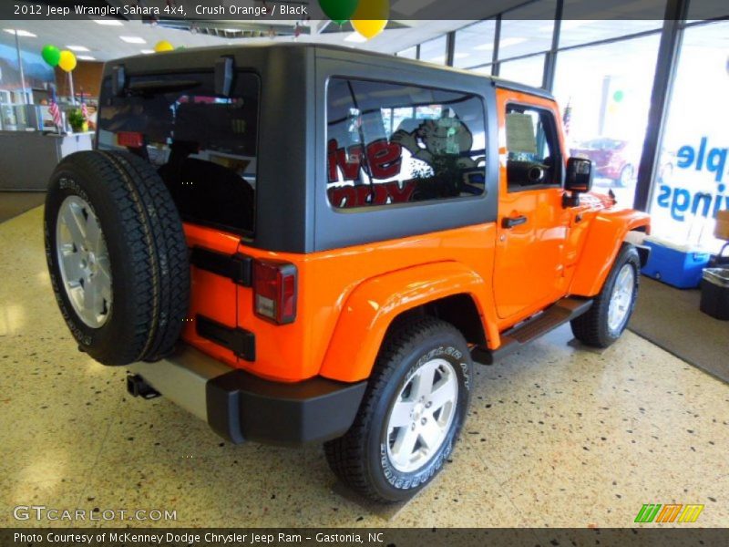 Crush Orange / Black 2012 Jeep Wrangler Sahara 4x4
