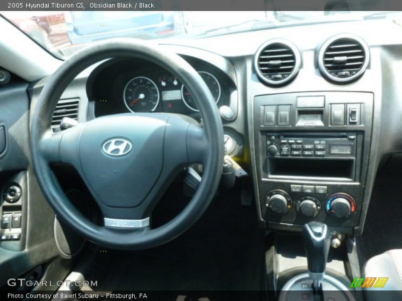 Obsidian Black / Black 2005 Hyundai Tiburon GS