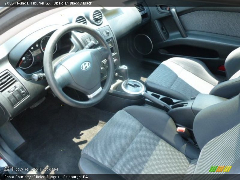 Obsidian Black / Black 2005 Hyundai Tiburon GS