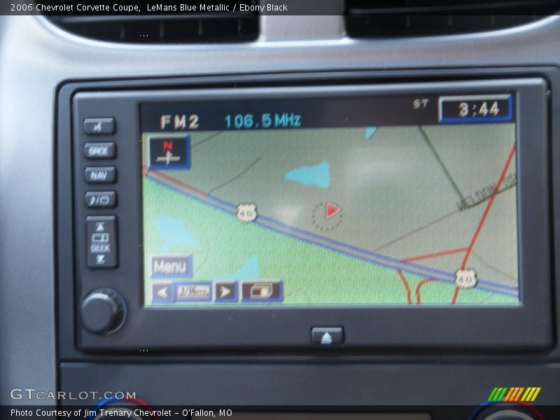 Navigation of 2006 Corvette Coupe