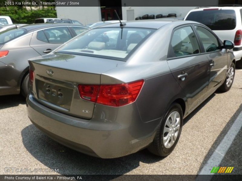 Titanium Silver / Stone 2011 Kia Forte EX