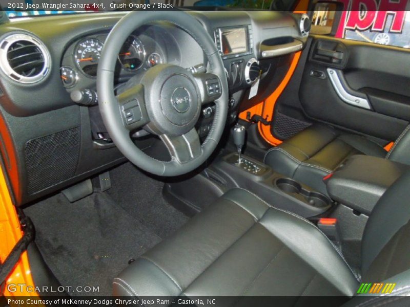 Crush Orange / Black 2012 Jeep Wrangler Sahara 4x4