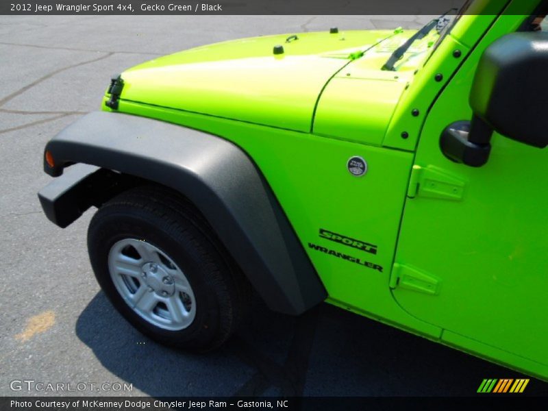 Gecko Green / Black 2012 Jeep Wrangler Sport 4x4
