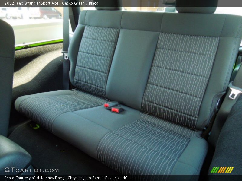 Rear Seat of 2012 Wrangler Sport 4x4