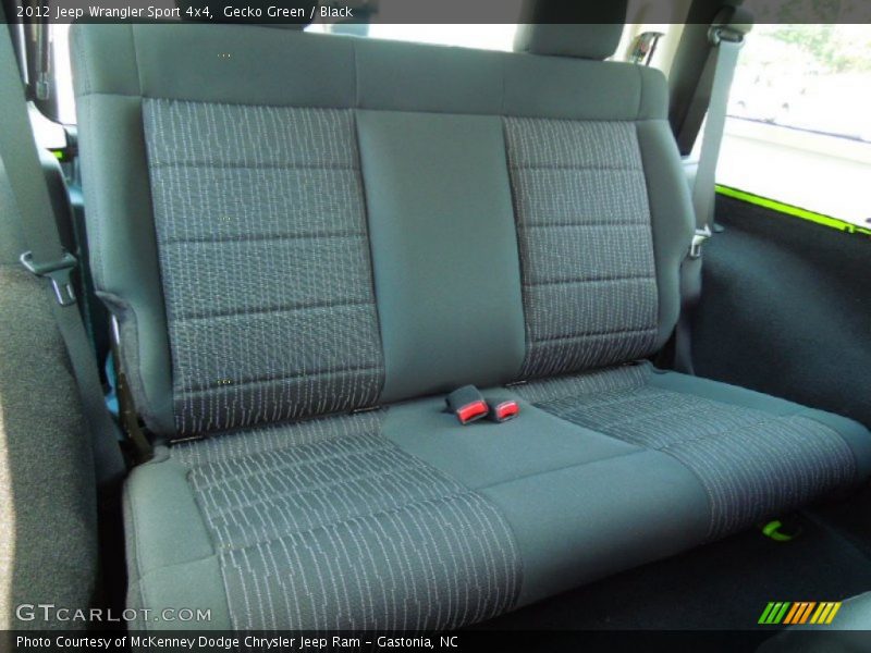 Rear Seat of 2012 Wrangler Sport 4x4