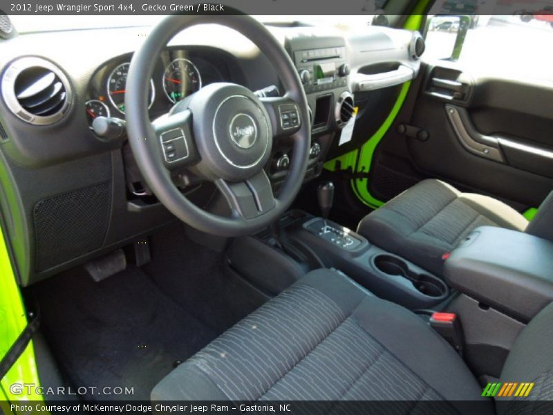 Black Interior - 2012 Wrangler Sport 4x4 