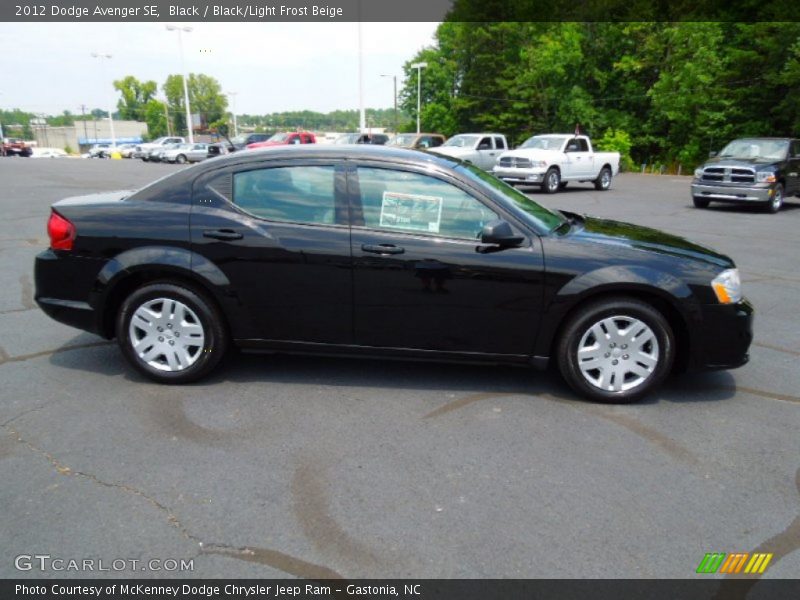Black / Black/Light Frost Beige 2012 Dodge Avenger SE