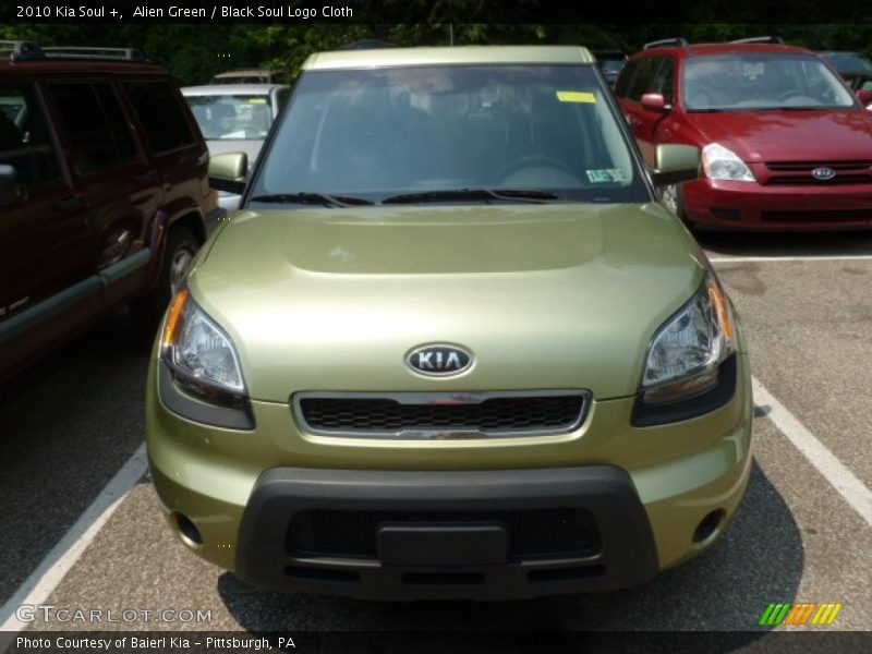 Alien Green / Black Soul Logo Cloth 2010 Kia Soul +